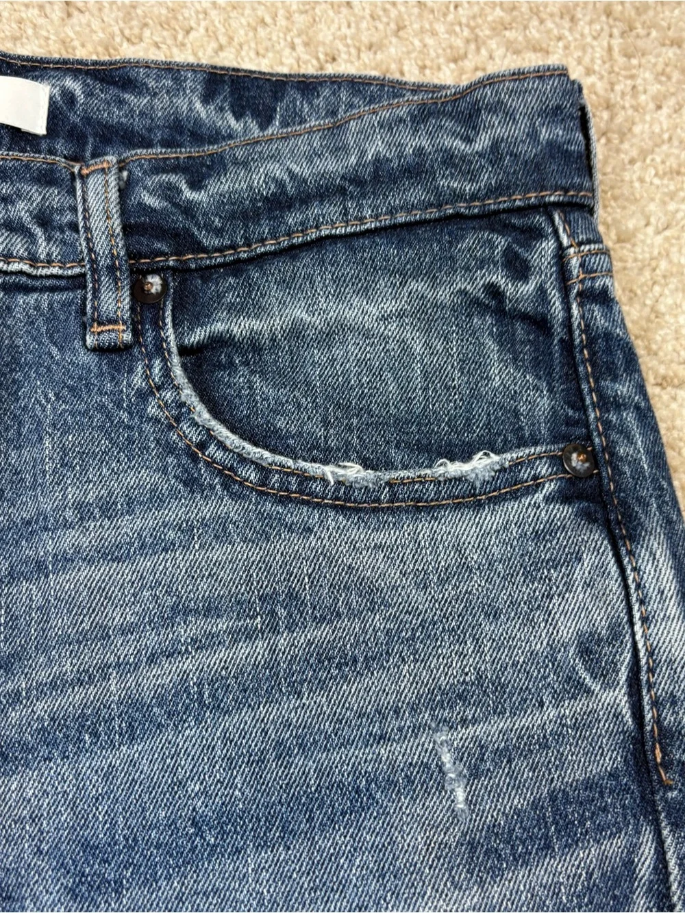 Moussy Vintage Women's Mallard Slim Straight Jeans Blue Sz 25